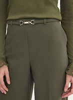 Pantalon gaucho ceinturé