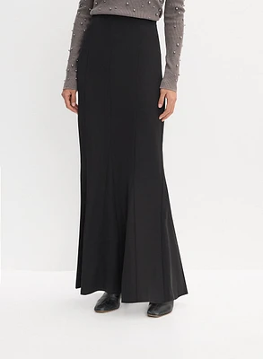 Trumpet Hem Maxi Skirt