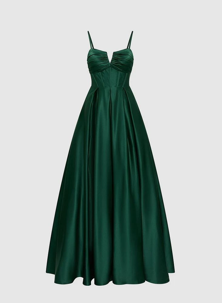 Satin Corset Gown