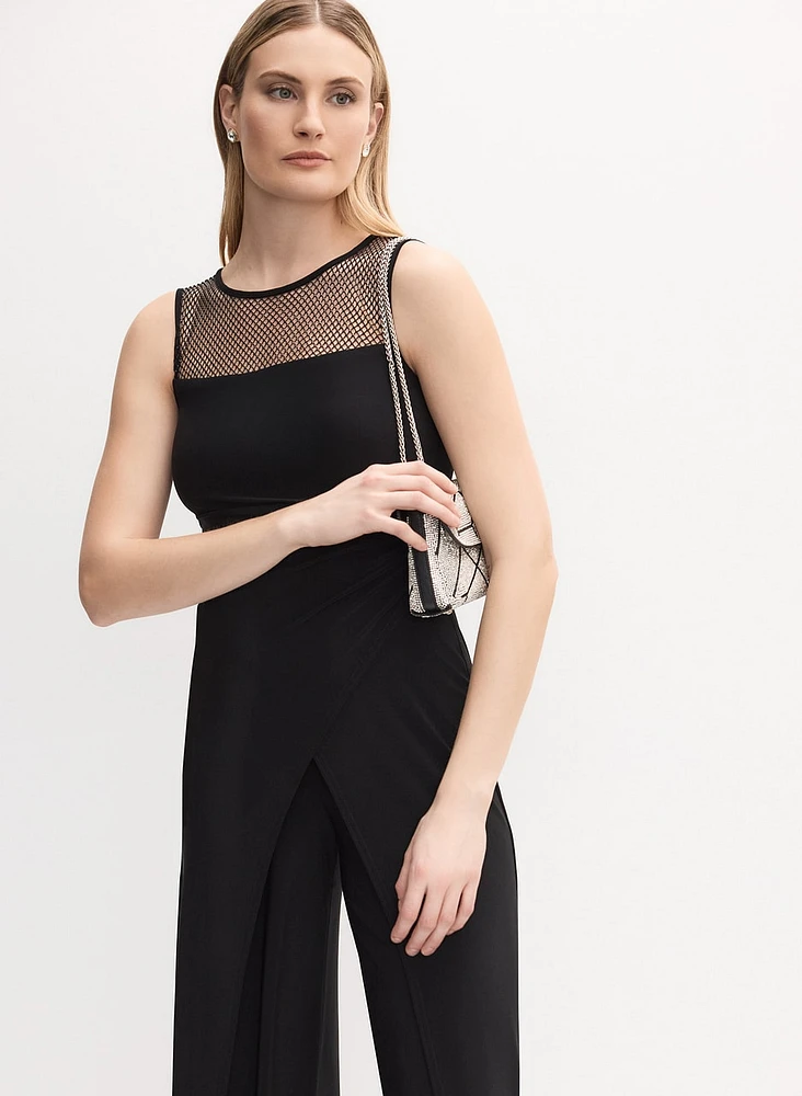 Joseph Ribkoff - Mesh Detail Jumpsuit