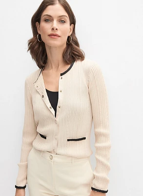 Rib Knit Cardigan