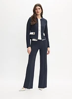 Contrast Trim Jacket