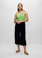 Wide Leg Culotte Pants