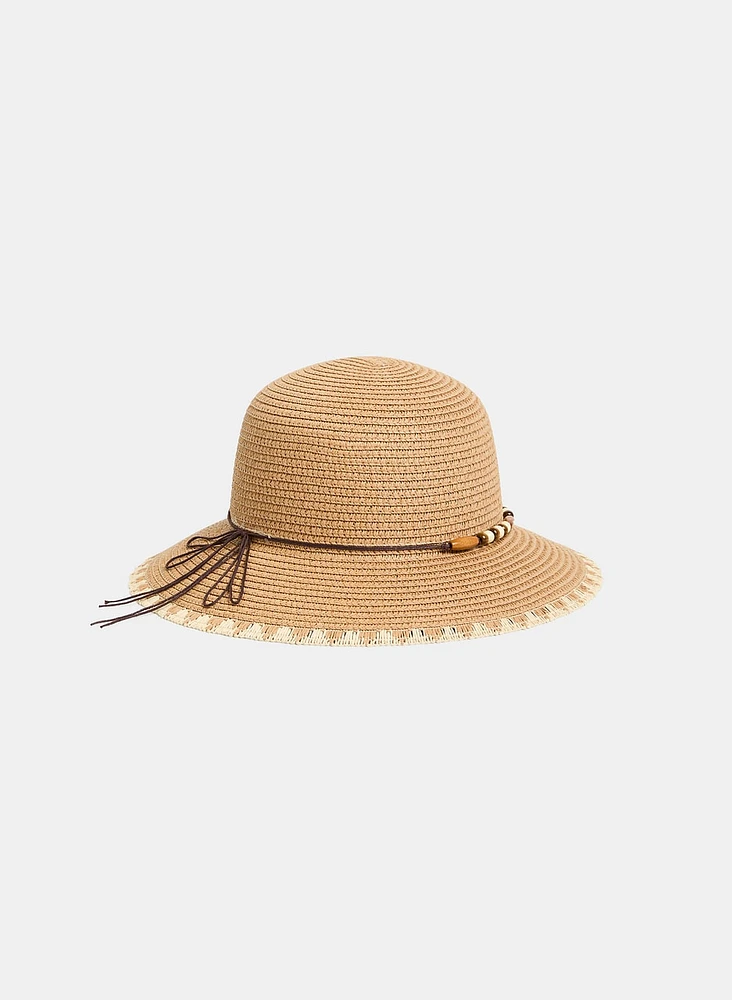 Chapeau cloche en paille