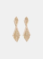 Cubic Zirconia Chandelier Earrings