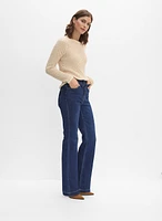 Drawstring Flare Leg Jeans