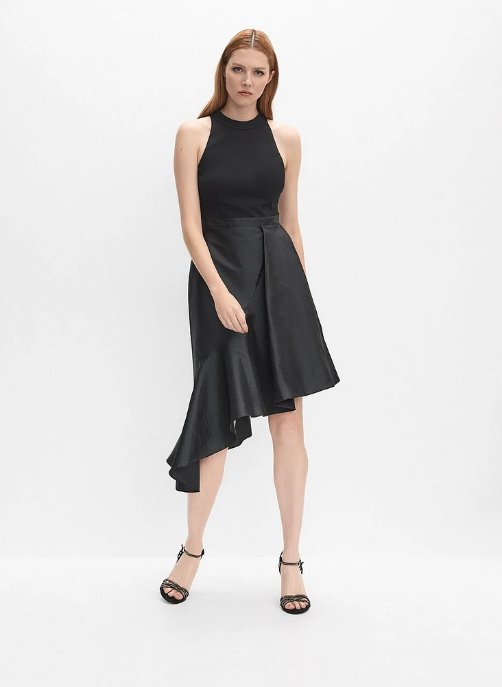 Crepe & Taffeta Dress