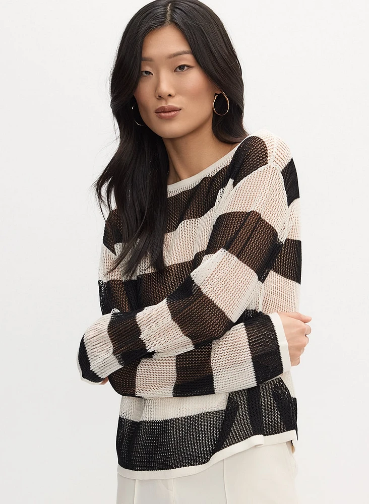 Joseph Ribkoff - Stripe Knit Sweater