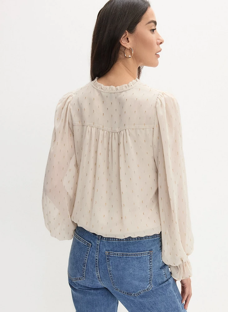 Printed Chiffon Top