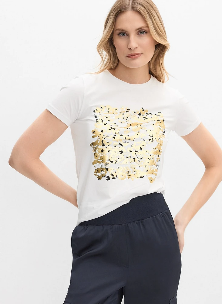 Foil Print T-Shirt