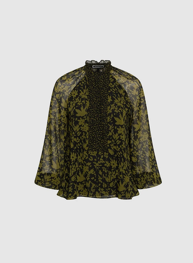 Leaf Print Blouse