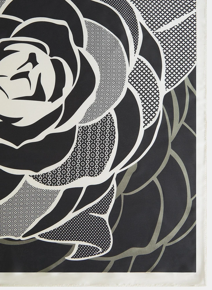 Rose Print Scarf
