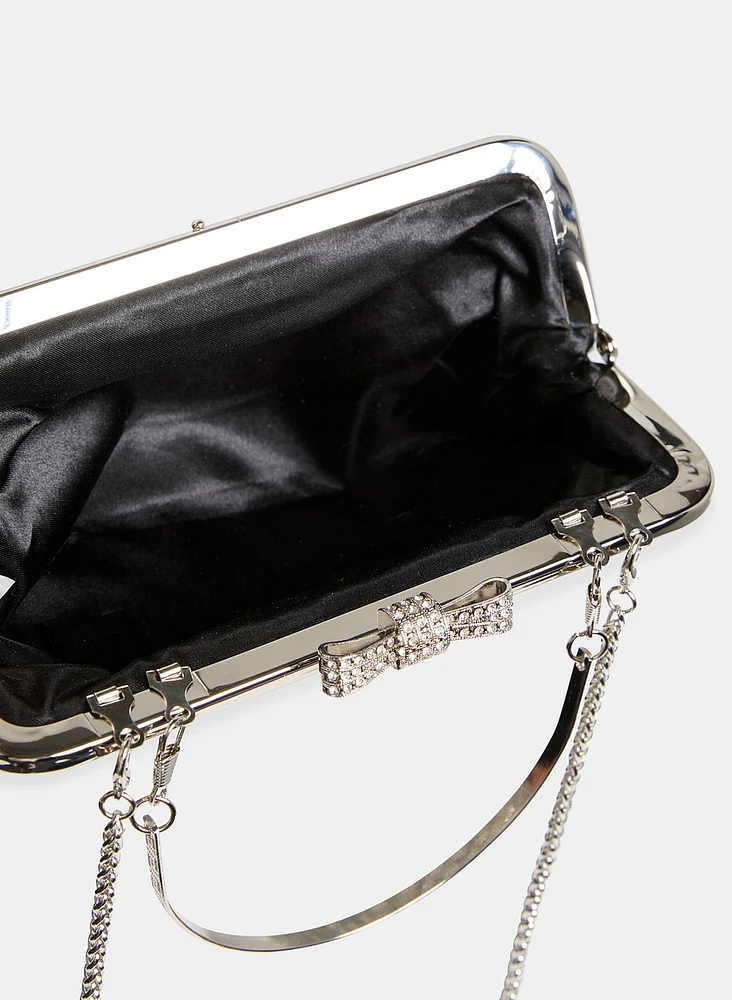 Trapeze-Shaped Crystal Clutch