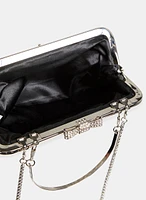 Trapeze-Shaped Crystal Clutch