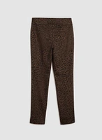 Pantalon à enfiler motif léopard