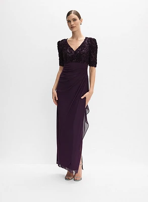 Robe à broderies soutache