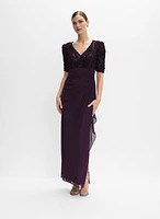 Robe à broderies soutache