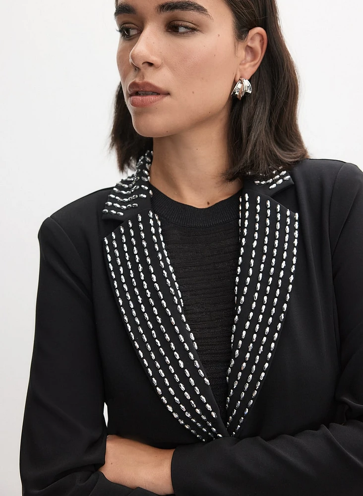 Joseph Ribkoff - Beaded Lapel Jacket