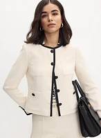 Contrast Trim Jacket