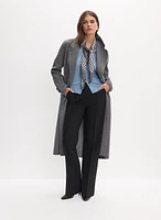 Wool-Blend Coat & Wide Leg Pants