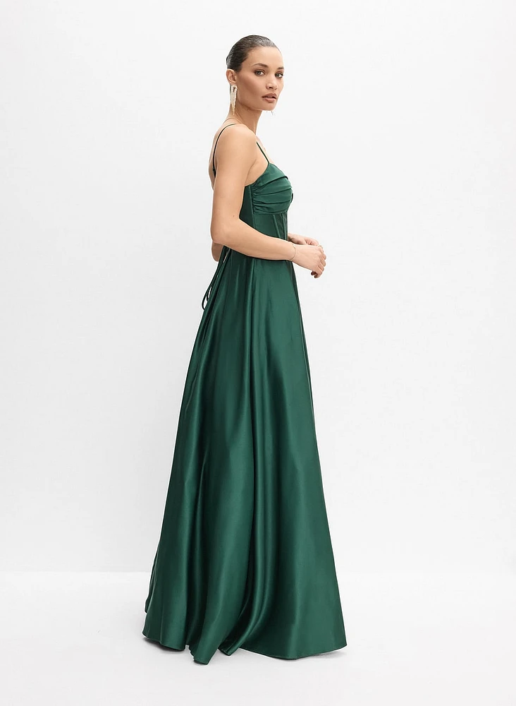 Satin Corset Gown