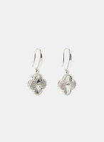 Boucles d'oreilles pendantes à trèfle