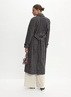 Tweed Wool-Blend Coat