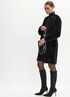 Belted Faux Fur Coat