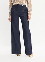 Soho Wide-Leg Denim Pants