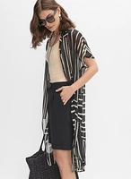 Joseph Ribkoff - Geometric Button-Down Blouse