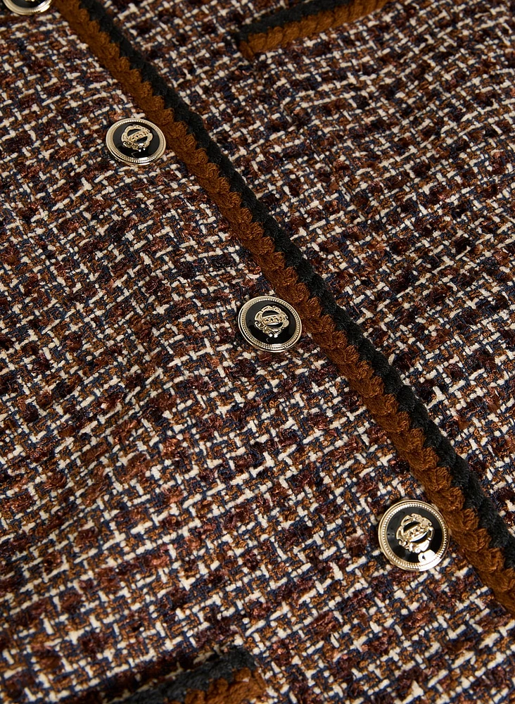 Veste boutonnée en bouclé