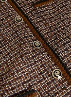 Button-Up Bouclé Jacket