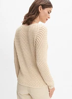 Pull en tricot texturé