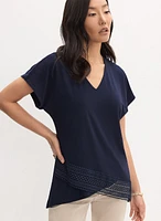 Joseph Ribkoff - Lace Trim Blouse