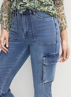 Wide-Leg Cargo Jeans