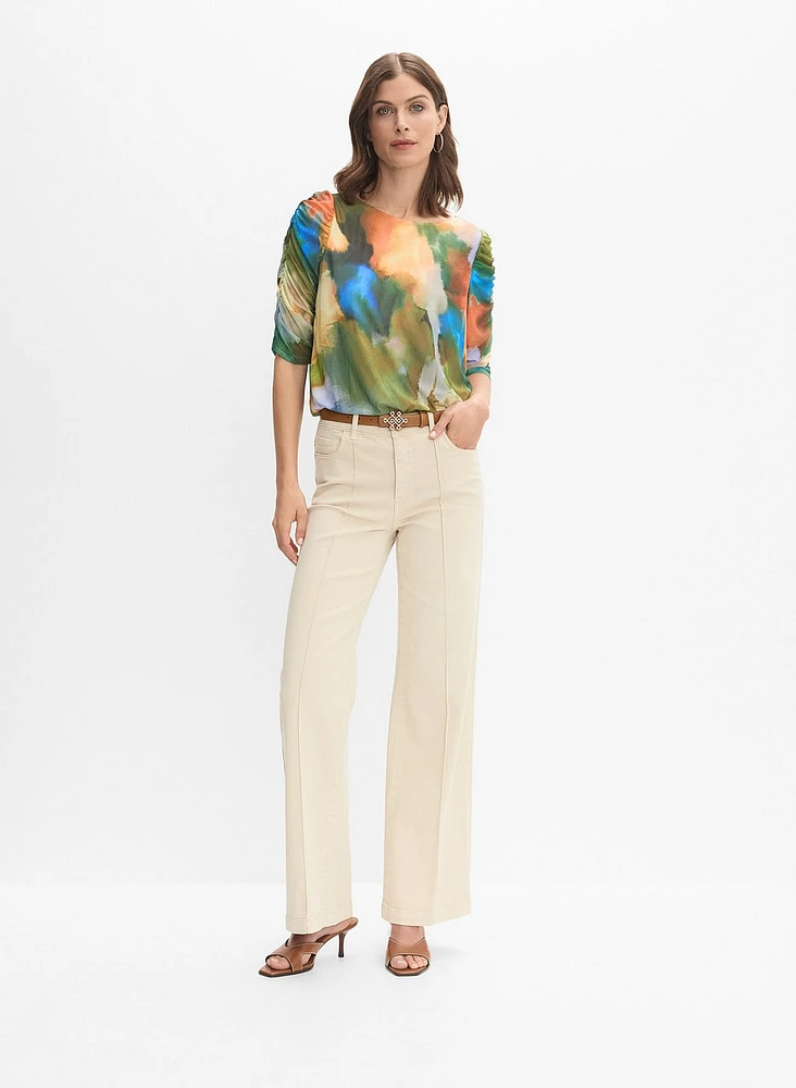 Blouse à motif aquarelle