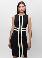 Zip-Front Sheath Dress