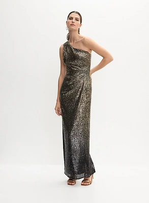 One-Shoulder Sequin Dress