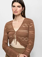 Crochet Knit Cardigan