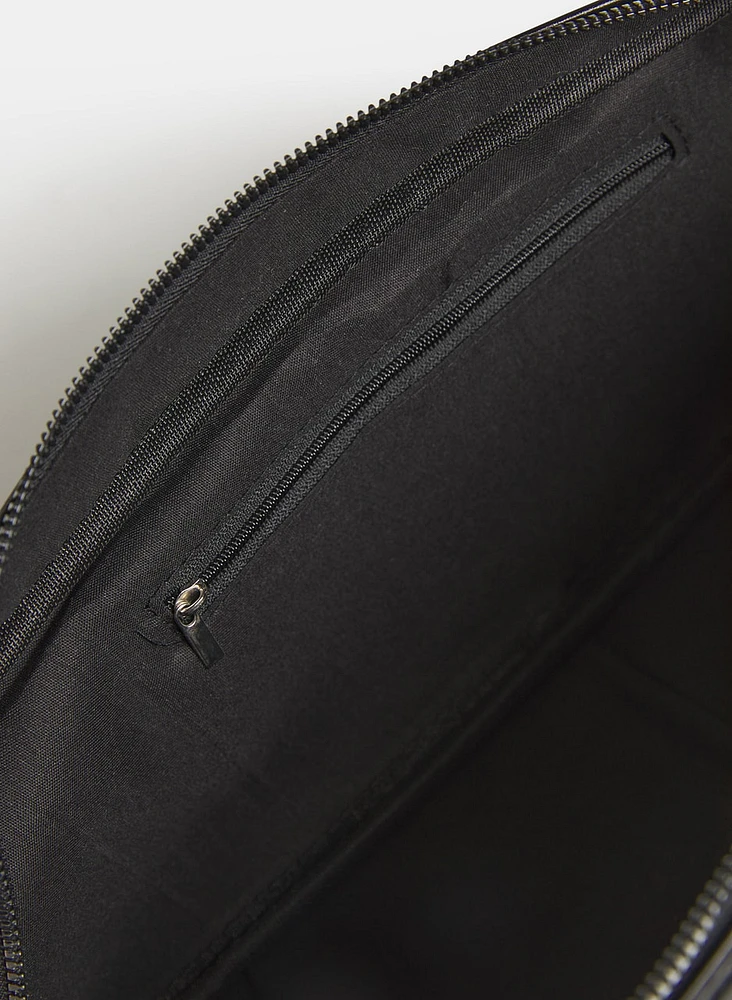 Vegan Leather Baguette Bag