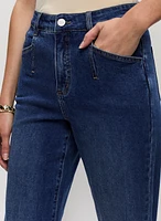 Dart Waist Wide Leg Jeans