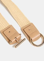 Ring-Toggle Woven Elastic Belt