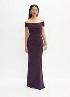 BA Nites - Pleated Bodice Evening Dress