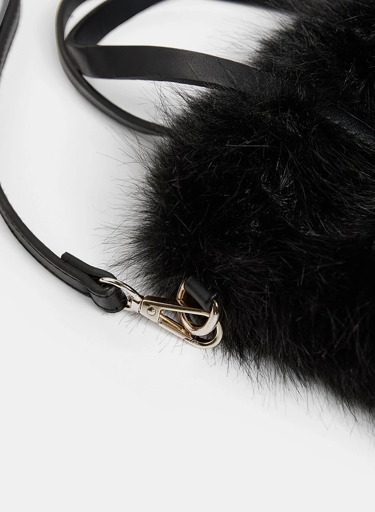 Faux-Fur Crossbody Bag