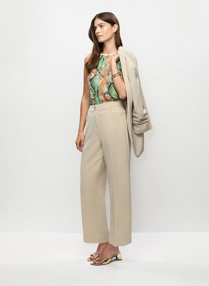 Wide Hem Culotte Pants