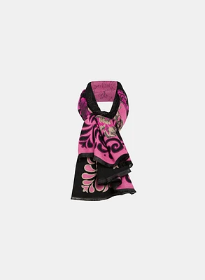 Reversible Floral & Paisley Scarf