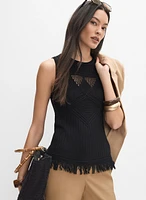Mixed Knit Tank Top