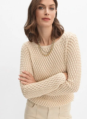 Pull en tricot texturé