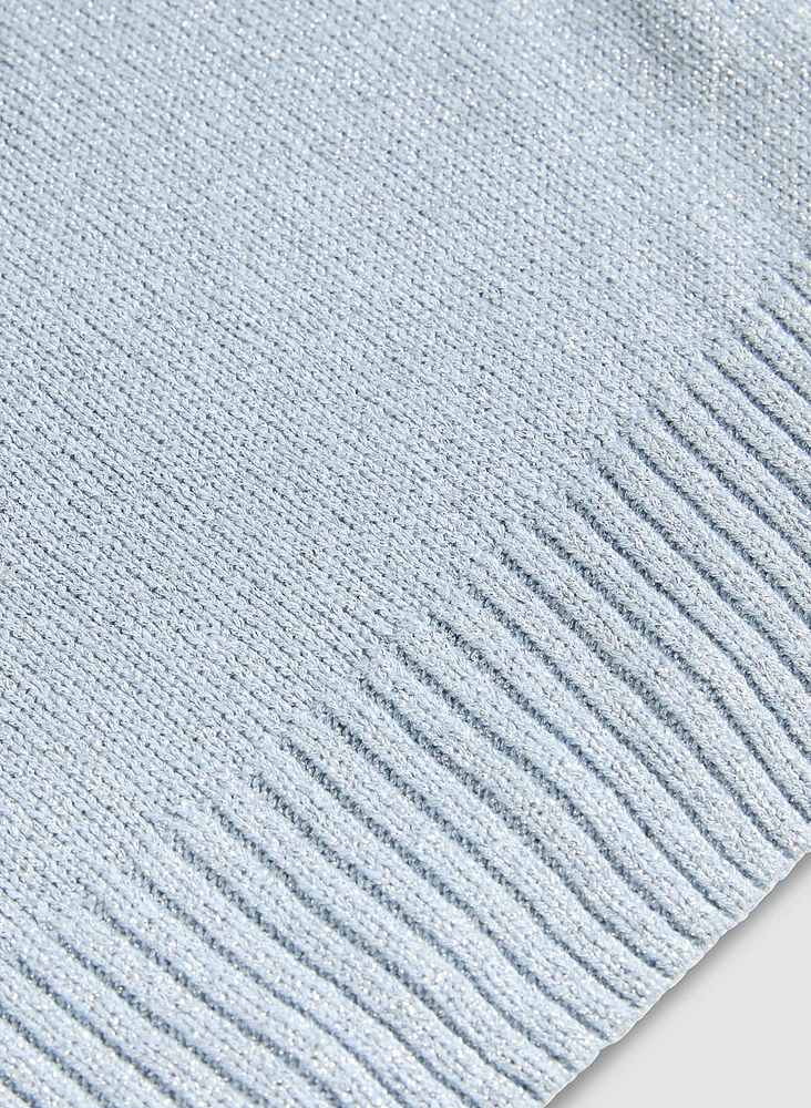 Camisole en tricot léger à effet métallique