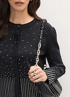 Rhinestone Detail Cardigan